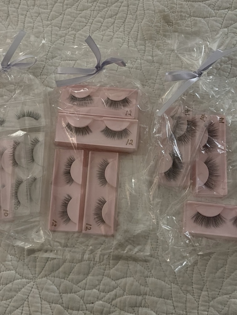 15 pair demure 30False Eyelash Pack Set in Black & Pink NWT